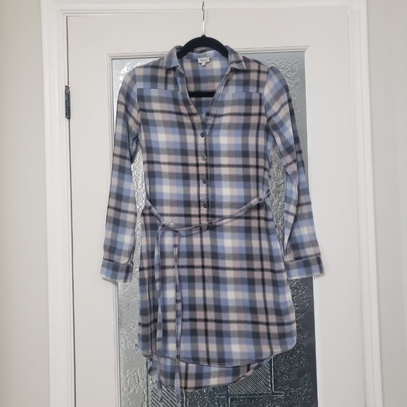 Plaid Shirt Dress - Picture 4 of 4